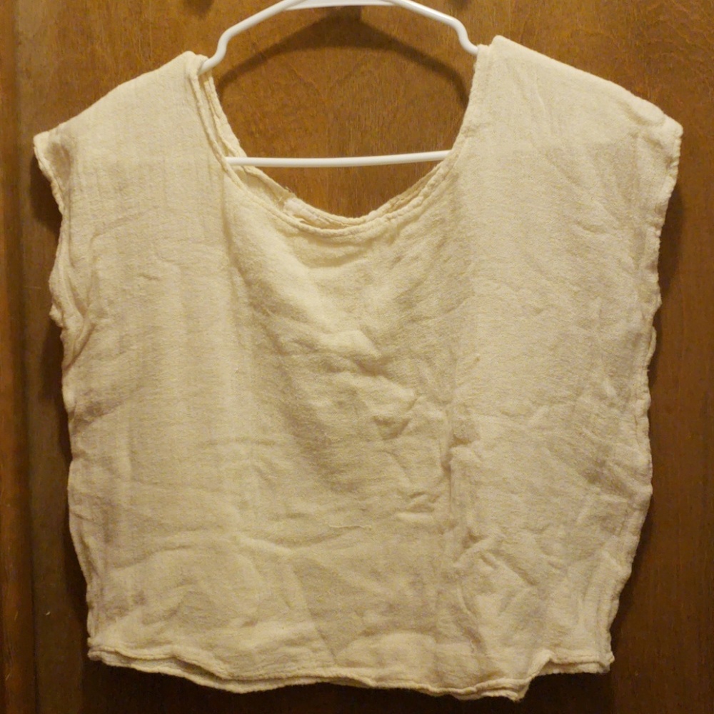 Boho chic crop shirt